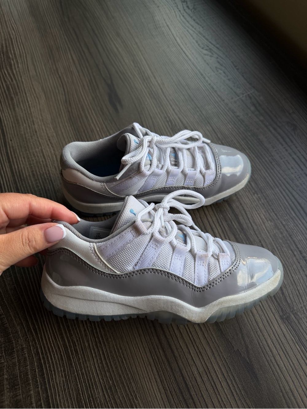 Kids Air Jordan 11 Low Cement Grey